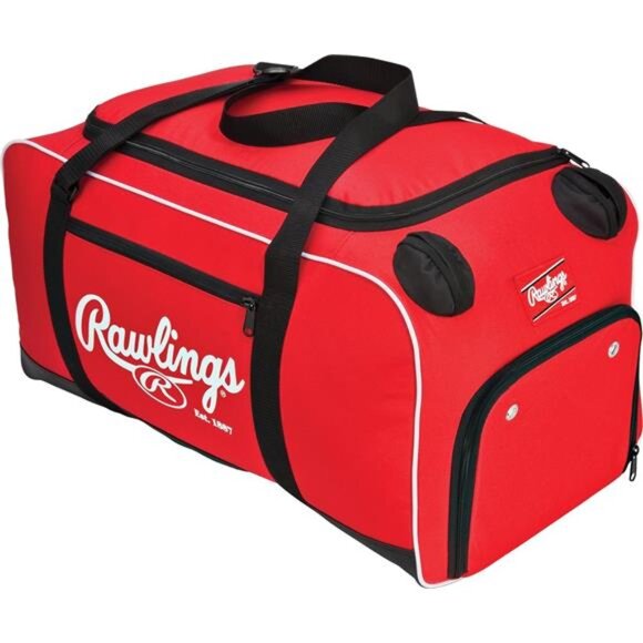 Baseball Softball Duffle Bag Equipment Sports Gym Bag Bat Sleeve Shoe Compartmen - Picture 1 of 8